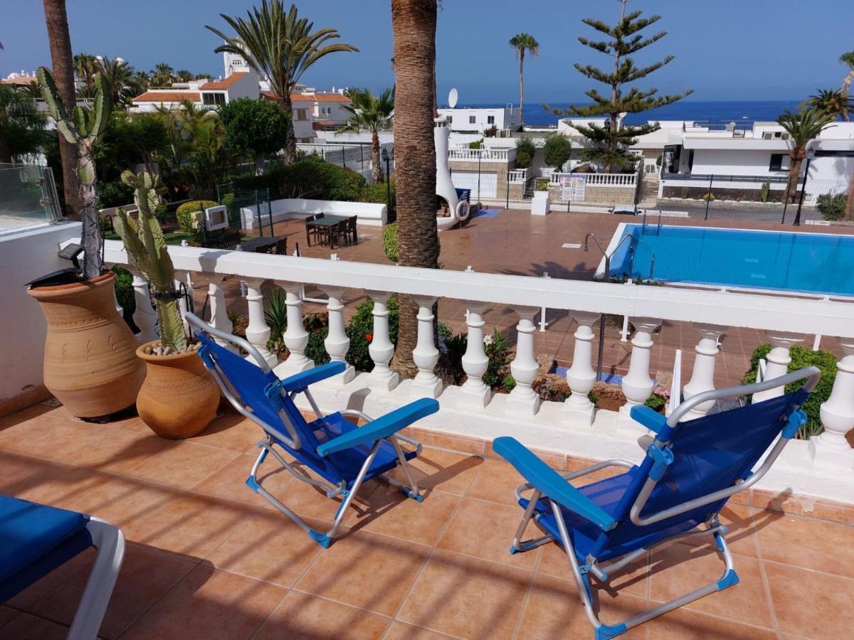 First Line Villa Floor Studio Apartment With Amazing Sea View Air Conditioned Just 50M From The Beach Costa Adeje  Exterior photo